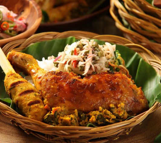 Nasi Bali mit Ayam Betutu